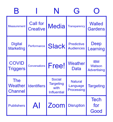 2021 Sales Kickoff | Break the Cycle Bingo Card