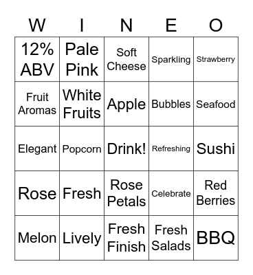 Royal Bontemps Rose Romantic Bingo Card