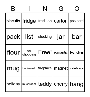 Let's celebrate! Bingo Card