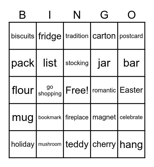 Let's celebrate! Bingo Card