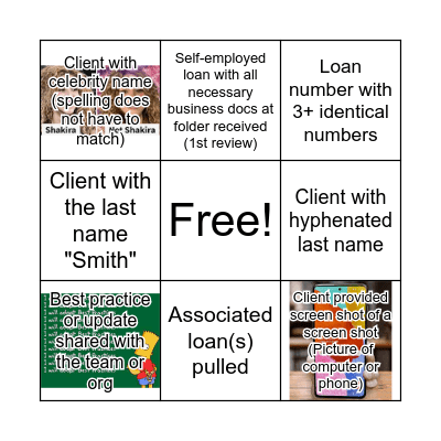 Underwriting Late Night Bingo!! Bingo Card