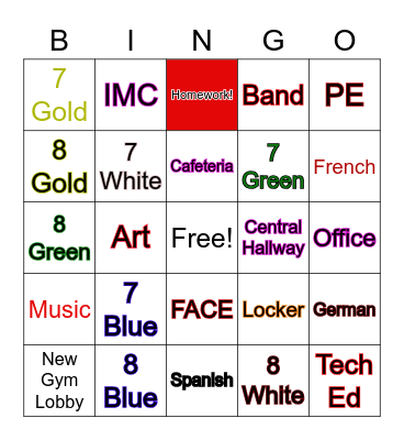 TMS Bingo Card