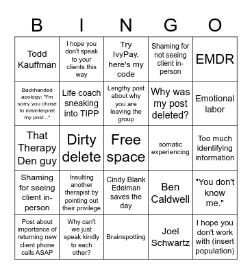 TIPP BINGO Card