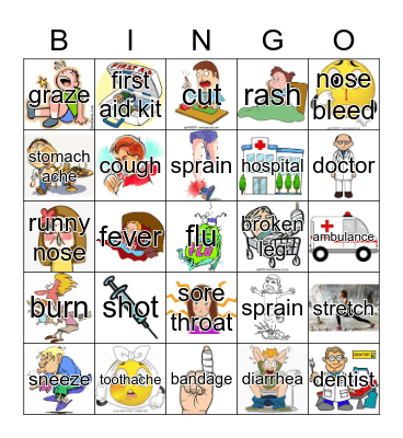 health problems bingo Card