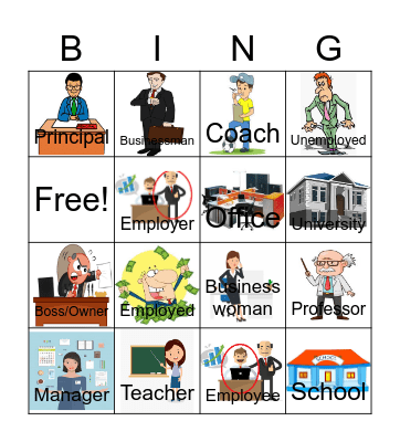 Education and Business Bingo Card