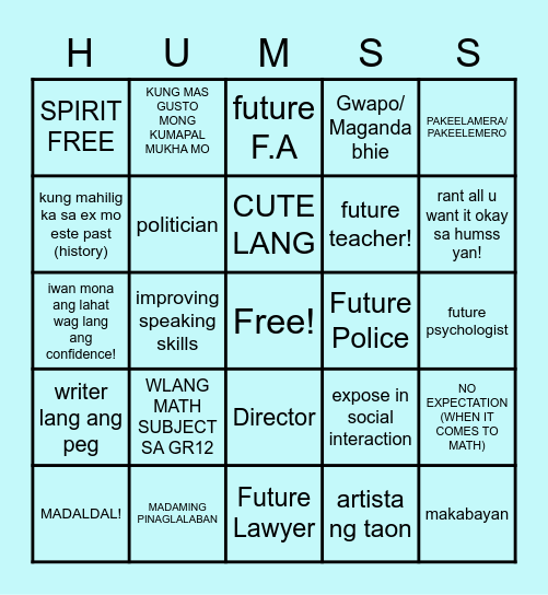 KA-HUMSS KA! Bingo Card