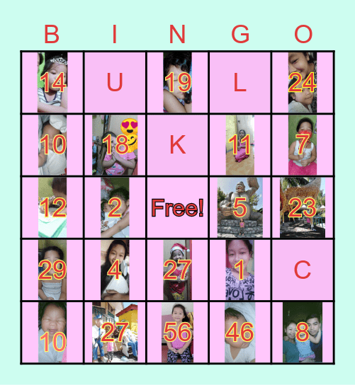 💞JENNY RUFINO 💞 Bingo Card