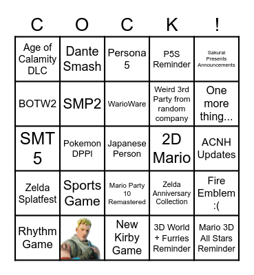 2/17 Direct Bingo Card