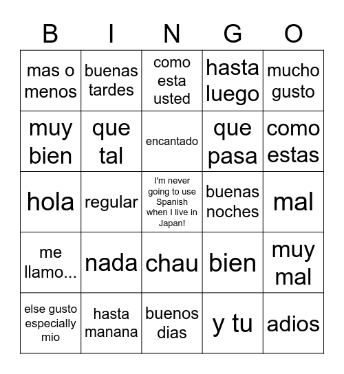 ogrelord's grand palace and his park Bingo Card