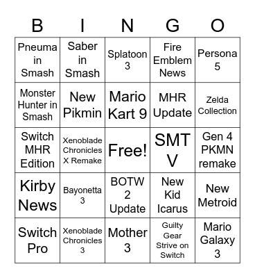 Direct Bingo Card