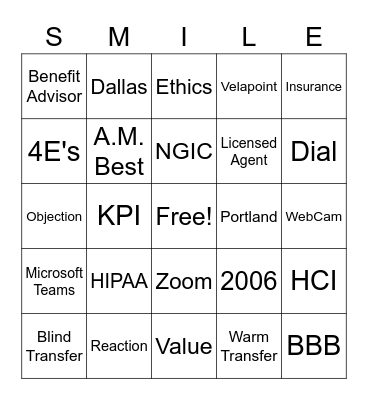 ESR Day One US Bingo Card