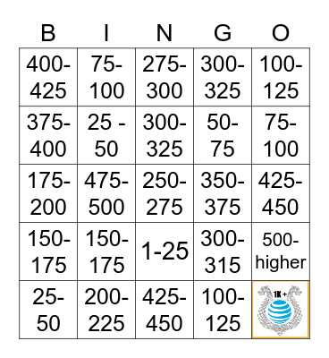 Asgard Collect and Win Bingo Card