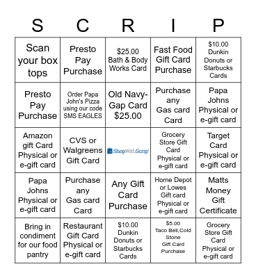 March Madness Bingo Card