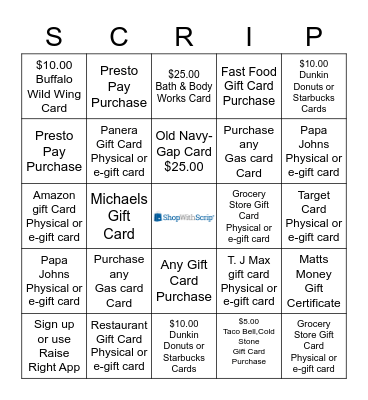 March Madness Bingo Card