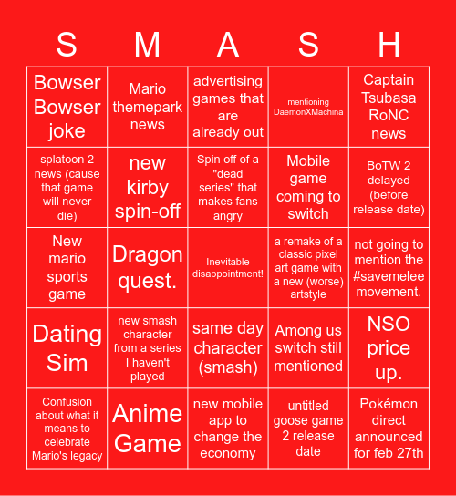 Bingo Card