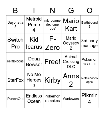 Direct Bingo Card