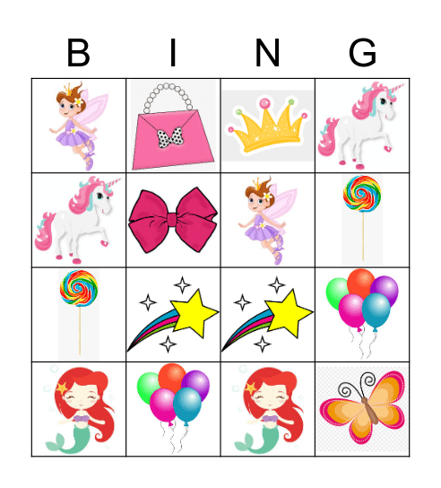 Lindsay's Birthday Bingo Card