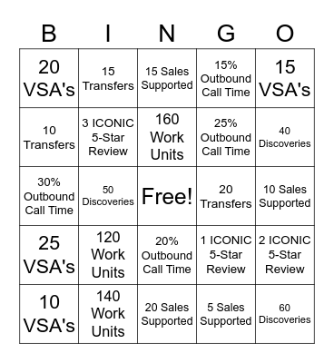 Weekly CarMax BINGO! Bingo Card