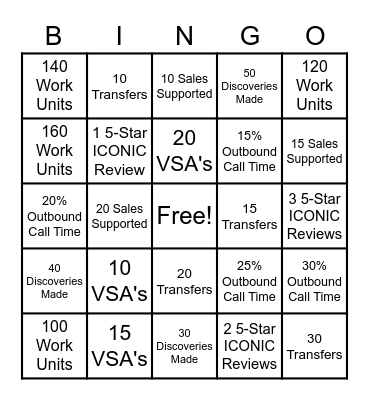 Weekly CarMax BINGO! Bingo Card