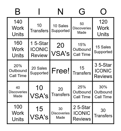 Weekly CarMax BINGO! Bingo Card