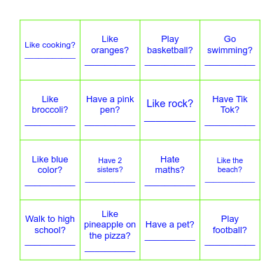 Do you... BINGO Card