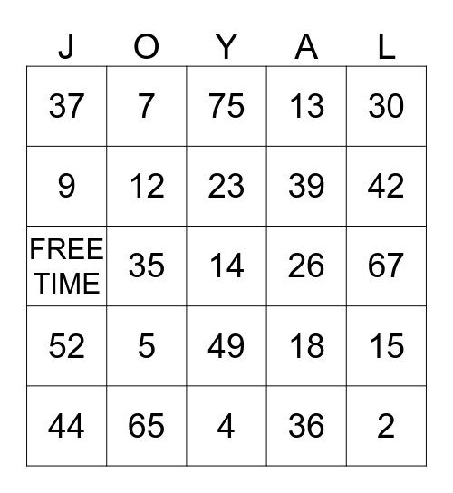 JAN'S RETIREMENT BINGO Card