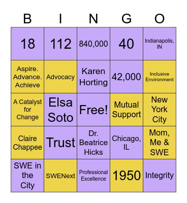 Member Appreciation - Bingo Night Bingo Card