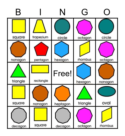 2d Shape Bingo Free Printable Printable Templates