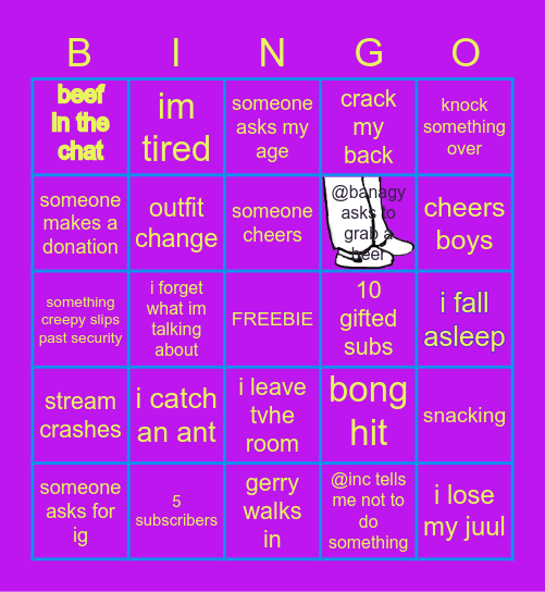 mingo Bingo Card