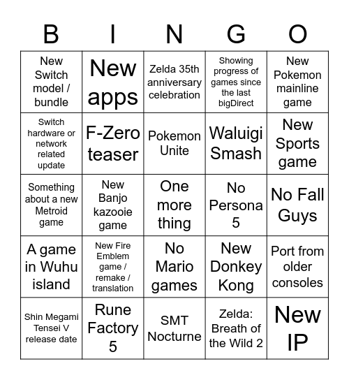 Bingo Card