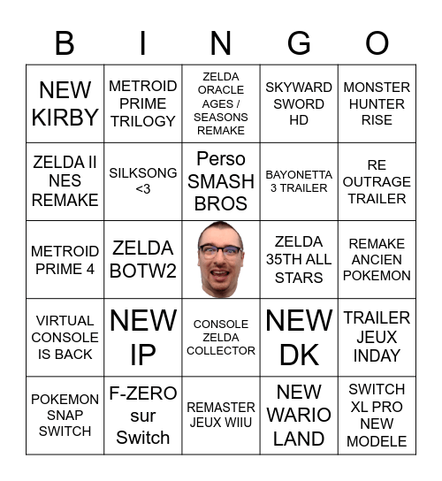 LE BINGO NINTENDO DIRECTO Bingo Card