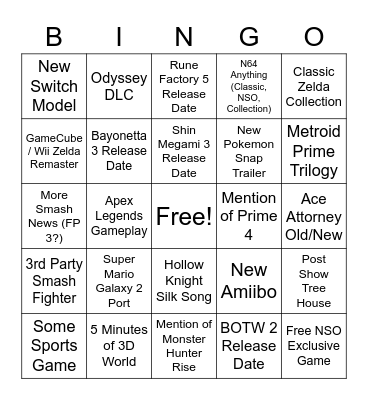 Direct 2/17/21 v2 Bingo Card