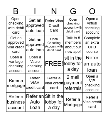 ENVISTA  Bingo Card