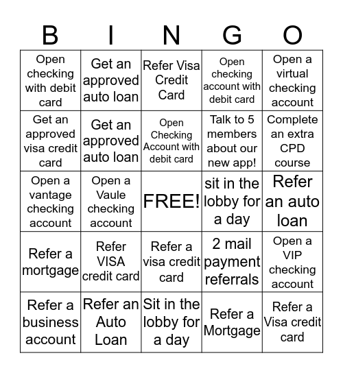 ENVISTA  Bingo Card