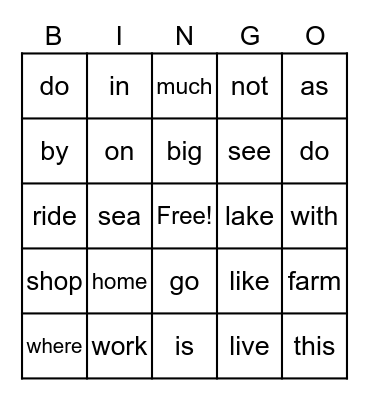 PCI BINGO Card