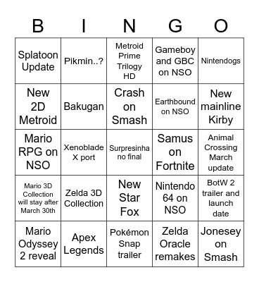 Bingo pro Direct Bingo Card