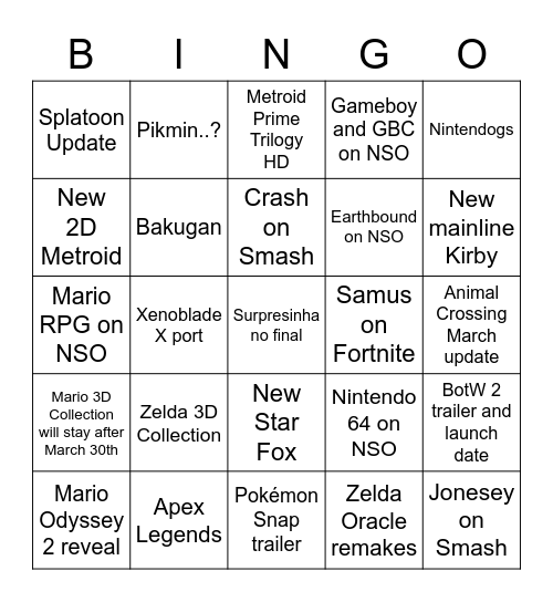 Bingo pro Direct Bingo Card