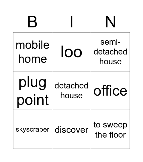 Bingo B1F Bingo Card