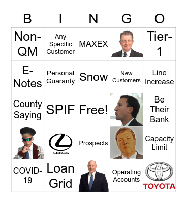 Conference Call BINGO Card