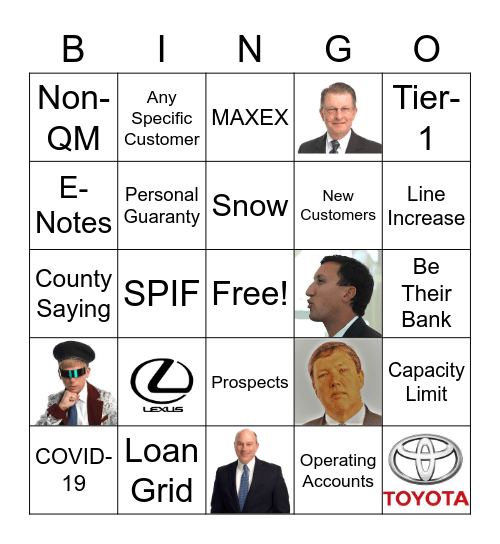 Conference Call BINGO Card