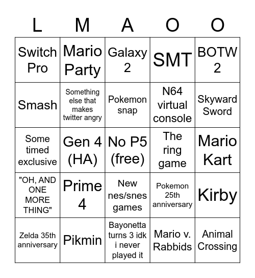 Direct 2/17/21 Bingo Card