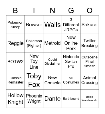 Direct Bingo Card