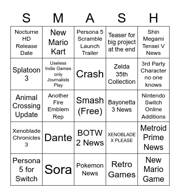 Direct Bingo Card