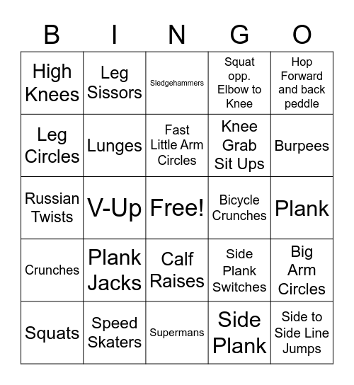 Holy Spirit High Bingo Blitz Bingo Card