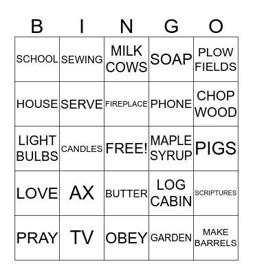 JOSEPH SMITH - SAME OR DIFFERENT? Bingo Card