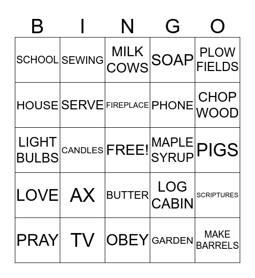 JOSEPH SMITH - SAME OR DIFFERENT? Bingo Card