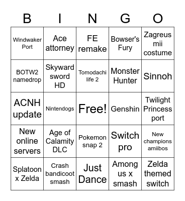 Mist direct Bingo Card