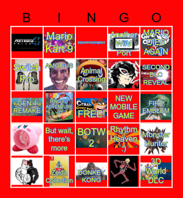 Crash for Smash Bingo Card