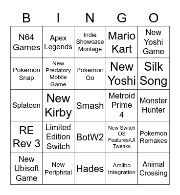 Direct Bingo Card
