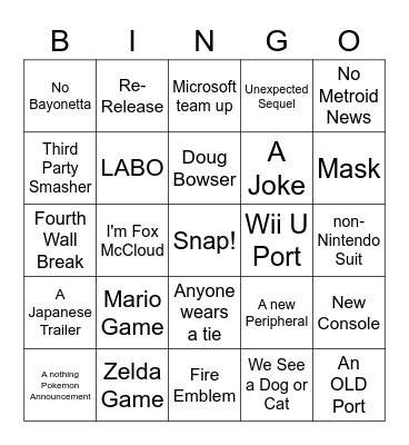 Direct Bingo Card